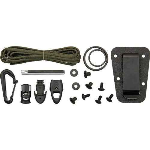 ESEE Black Izula w/Micarta Handles, Molded Polymer Sheath, and Survival Kit