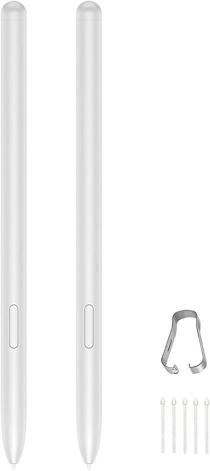 2 Pcs Tab S9 FE S Pen for Samsung Galaxy Tab S9/Tab S9+/Tab S9 Ultra/Tab S9 FE /S9 FE+/S9 FE Plus All Versions (Without Bluetooth) Stylus Pen with 5xTips (Black)