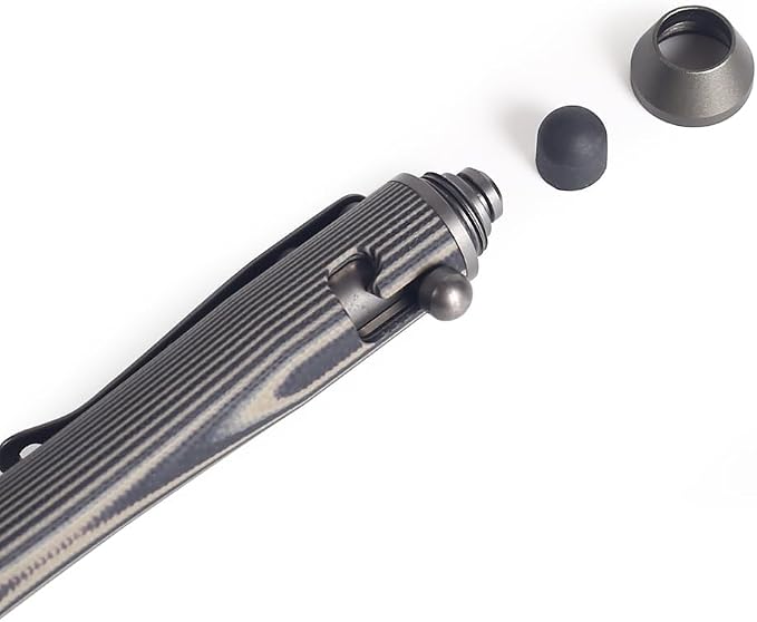 5.7'' G10 EDC Bolt Action Pen Touch Screen Stylus Model 5375-N | Refillable ballpoint ink G10 body with pocket clip ergonomic grip comes with a free refill