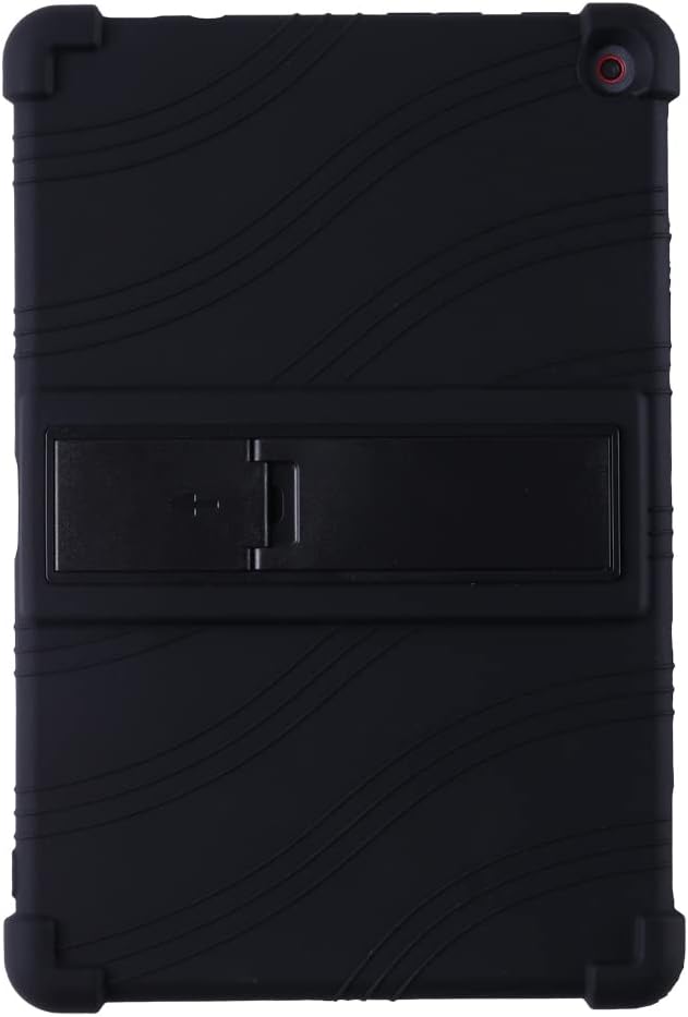 Case for Lenovo 10e Chromebook 10.1 inch Tablet Soft Silicone Adjustable Stand Shockproof Rubber Shell Protective Cover (Black)