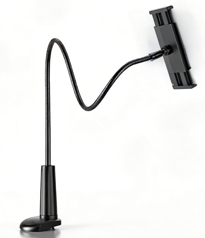 Multifunctional Lazy Phone and Tablet Universal Holder 80cm Tablet Holder Stand for iPad Air Mini or Other 4.7-10.5 Devices (Black)