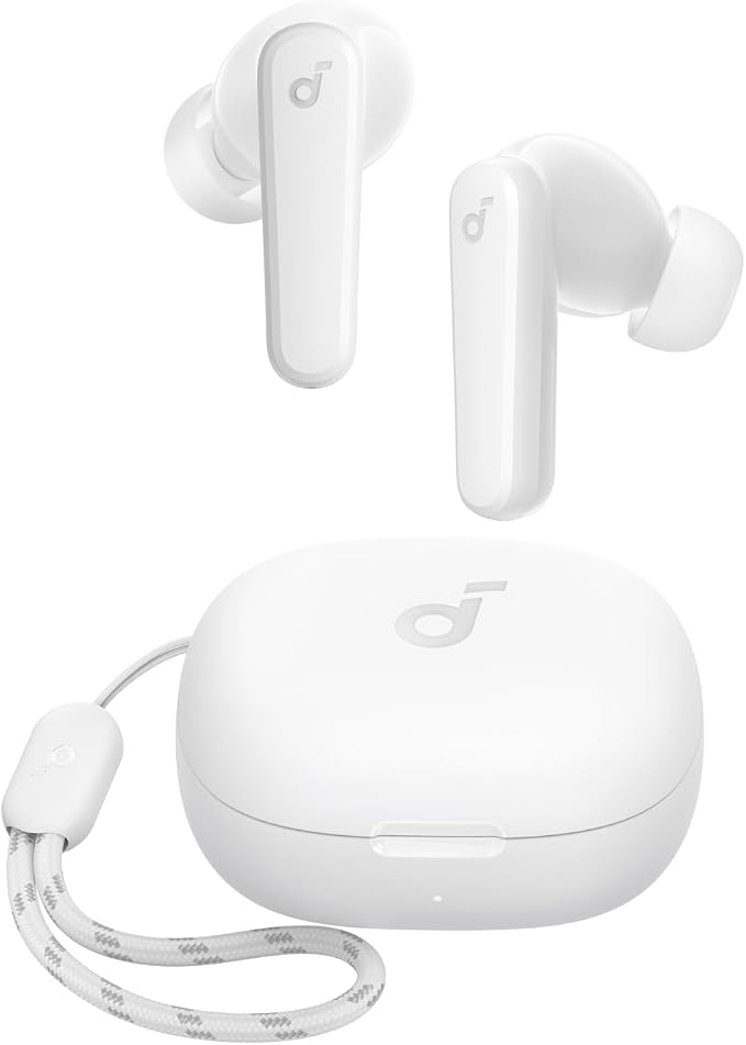 Soundcore by Anker P20i True Wireless Earbuds 10mm Drivers with Big Bass Bluetooth 5.3 30H Long Playtime Water-Resistant 2 Mics for AI Clear Calls 22 Preset EQs Customization via App