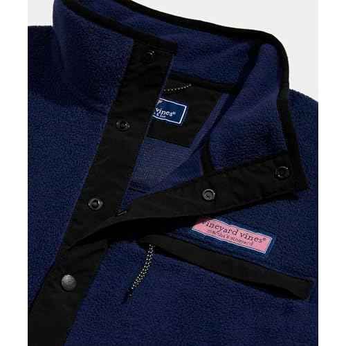vineyard vines mens Harbor Fleece Quarter-snap