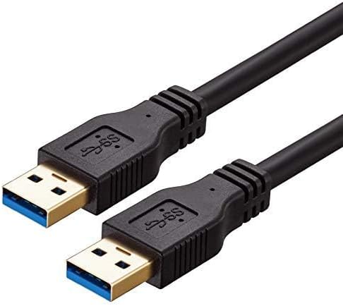 USB to USB Cable Male to Male 20 ft Long USB 3.0 Cable A to A for Data Transfer Hard Drive Enclosures Printer Modem Cameras