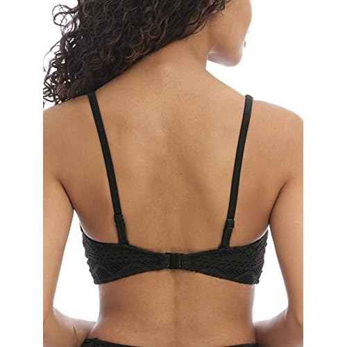 Freya Womens Sundance Concealed Underwire Bralette (4000) Bikini Top, Black, 32D US
