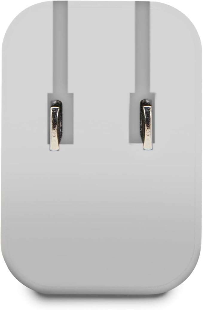 AT&ampT USB-C Wall Charger Fast Charging Power Adapter Foldable Prongs Travel-Friendly for Compatible with iPhone iPad Samsung Galaxy Google Pixel (20W White)