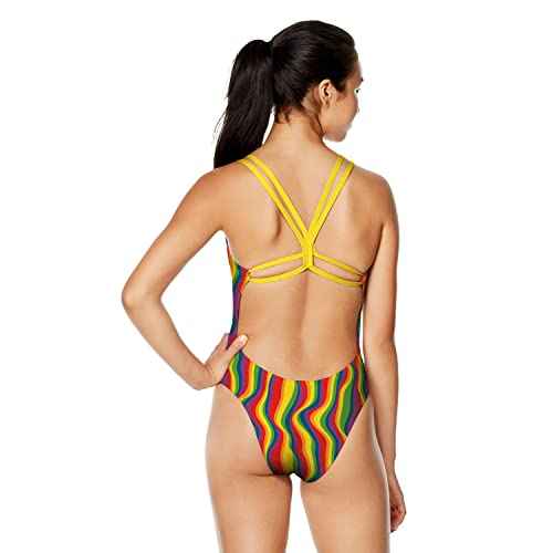 Speedo Women's Swimsuit One Piece Endurance Fixed Back Double Strap