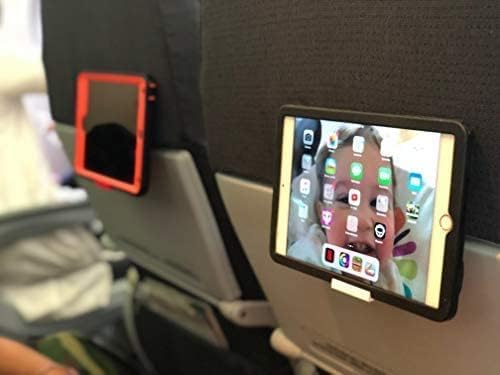 The SkyClip+ Phone &amp Tablet Holder for Air Travel Home and Office Use - Inflight Phone Mount &amp Stand Compatible with iPhone Android Kindle and Tablets - Ultimate Travel Accessory (Black)