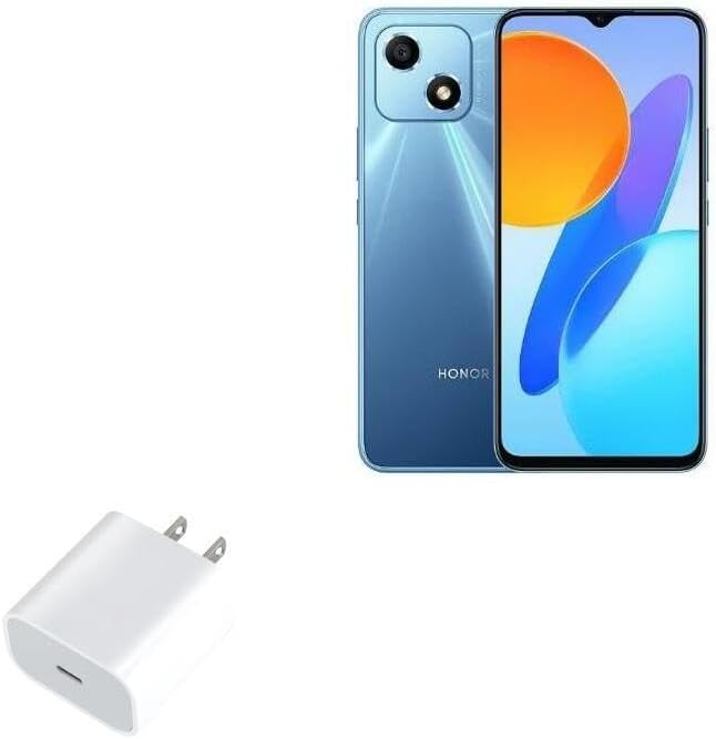 BoxWave Charger Compatible with Honor Play 30 - PD GAN miniCube (30W) 30W Tiny PD GAN Type-C Wall Charger - Winter White