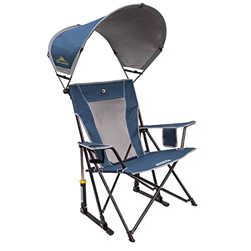 GCI Outdoor Sunshade Rocker Outdoor Rocking Chair with Canopy
