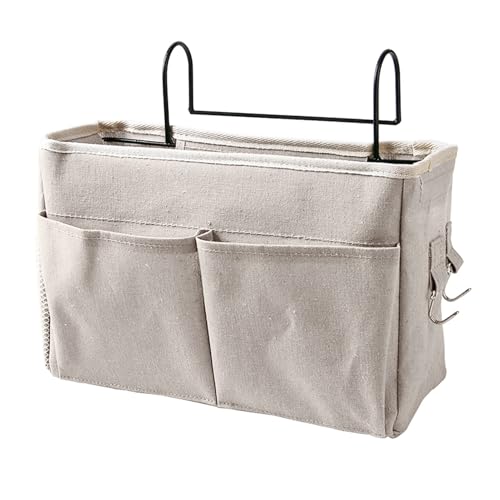Bedside Caddy, Hanging Storage Organizer Bed Organizer Hanging Pocket Side of Bed Storage Pouch Dorm Bed Storage for Books Mobile Phones (-3117230063811)
