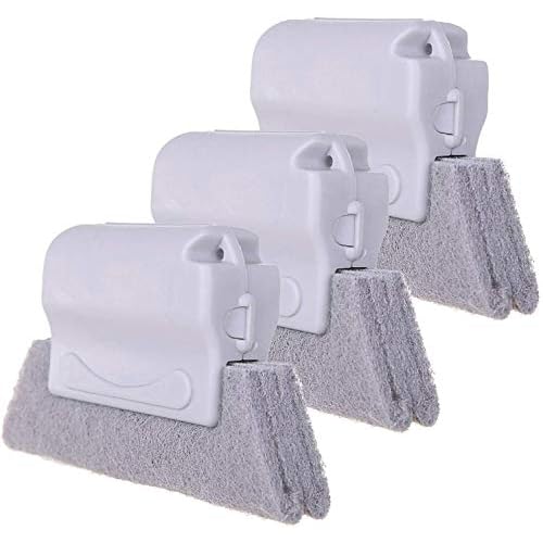 Groove Gap Cloth Window Door Track Multifunctional Cleaning Brush Color: Beige/Gray/Blue (Random Color Matching)3PCS