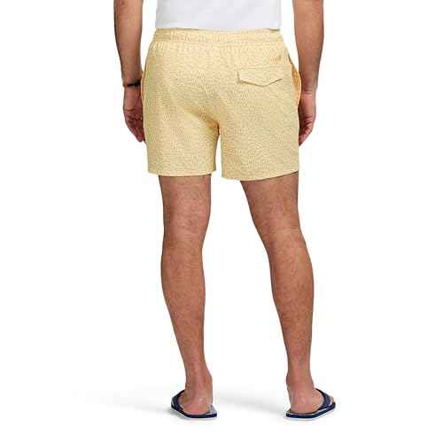 IZOD Men's Swim Trunks with Comfort Liner Saltwater Performance Upf50 Stretch Swimsuit 4" Inseam