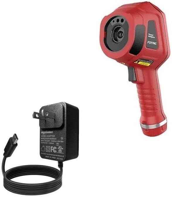 BoxWave Charger Compatible with Fotric 321F - Wall Charger Direct (15W) Rapid Charge Your Device with Built-in 3ft Cable