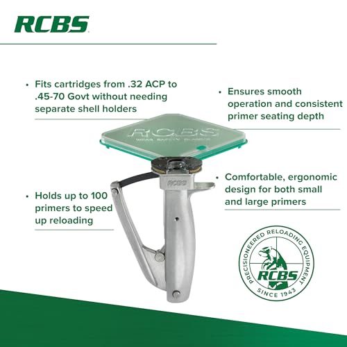 RCBS 90201 Universal Hand Priming Tool, Green