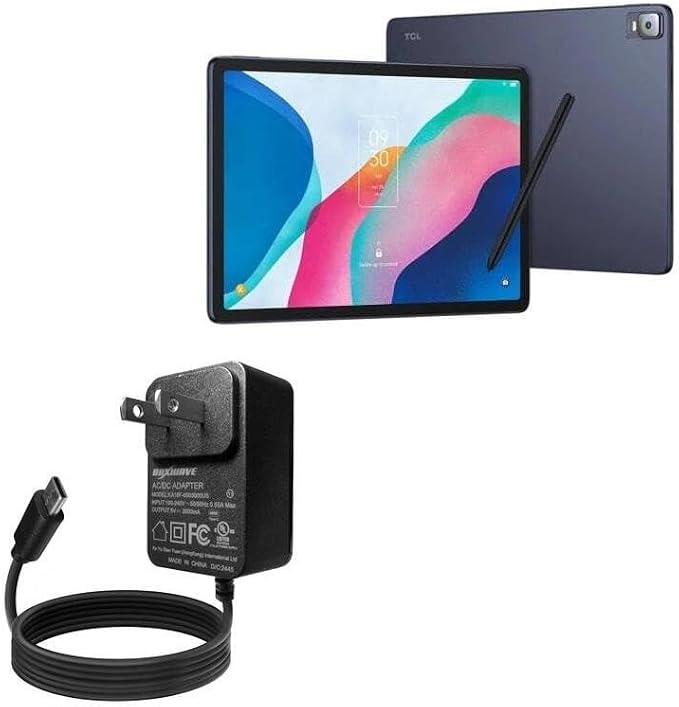 BoxWave Charger Compatible with TCL NxtPaper 12 Pro - Wall Charger Direct (15W) Rapid Charge Your Device with Built-in 3ft Cable