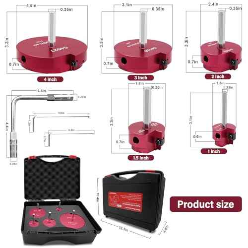 5 Piece PVC Pipe Reamer Kit With A Socket Wrench,MEIFRENSHIP 1" 1.5" 2" 3" 4 Inch Plastic Pipe Fitting Reamer Tools Contain PPR100, PPR150, PPR200, PPR300, PPR400, Fit Into Standard 3/8" & 1/4" Drills