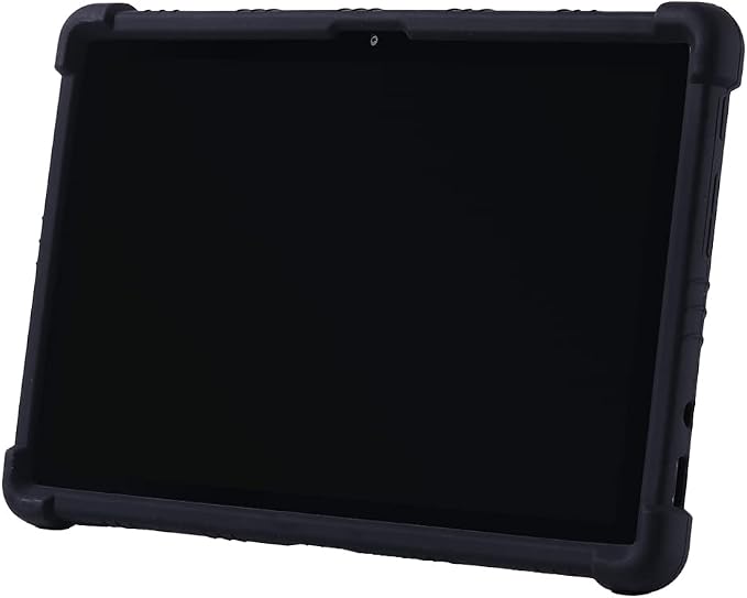 Case for Lenovo 10e Chromebook 10.1 inch Tablet Soft Silicone Adjustable Stand Shockproof Rubber Shell Protective Cover (Black)