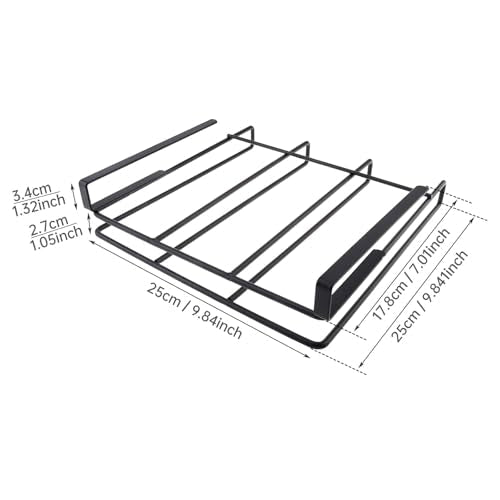 Chopping Board Rack Under Cabinet for Shelves with Board Thickness Less Than 27mm/1.06 inch, Cabinet Thickness Less Than 1.3 inches (34mm), No-Hole Multifunctional Chopping Board Rack