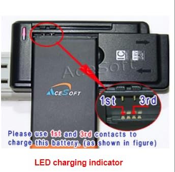 Multi Function Travel Intelligent Dock Wall Universal USB/AC Battery Charger with USB Output Port Compatible with Alcatel Insight 5005R AT&ampT/Cricket