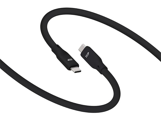 Monoprice USB4 Gen 2 Silicone Cable 6ft Black