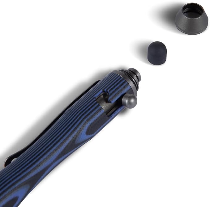 5.7'' G10 EDC Bolt Action Pen Touch Screen Stylus Model 5375-N | Refillable ballpoint ink G10 body with pocket clip ergonomic grip comes with a free refill