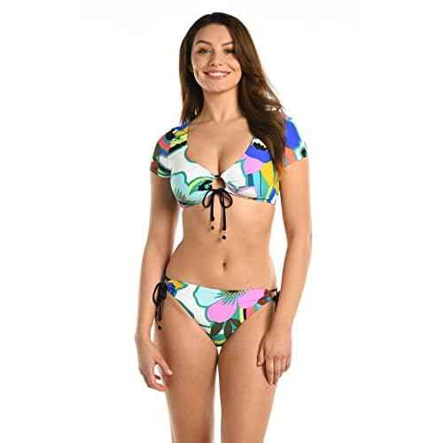 La Blanca Women's Standard Cap Sleeve Bikini Swimsuit Top