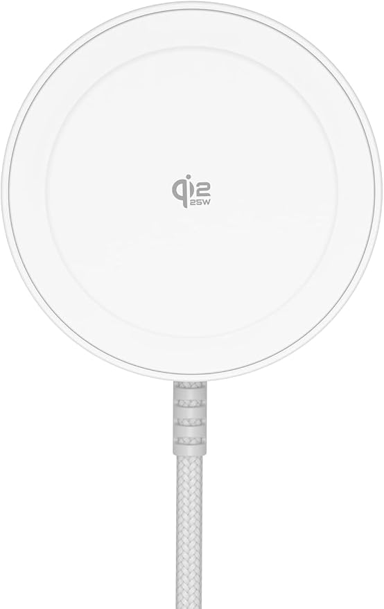 Magnetic Wireless Charger 5FT Qi2 25W Fast Charging Pad Compatible with MagSafe for iPhone Air/17e/17/16/15/14/13/12/Pro/Pro Max Series &amp AirPods 4/3/2/Pro &amp More (with 30W Adapter)