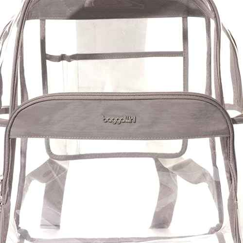 Baggallini Clear Backpack - Lightweight Large 11.5x 15.5x 6 Inch Clear Bag