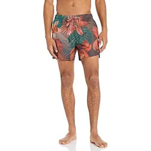 HUGO Men's Bold Pattern Swim Trunk