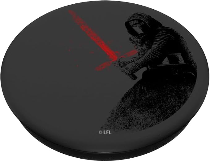 Star Wars Kylo With Red Lightsaber Distressed Art PopSockets Adhesive PopGrip