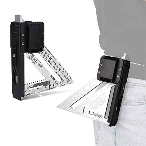 TOPOWN Rafter Square Belt Clip for 7In Rafter Square - Left and Right bidirectional Square Holster EDC Belt Tool Holster Compatible with Rafter Square Holder Clip On Belt The Fastest Quick