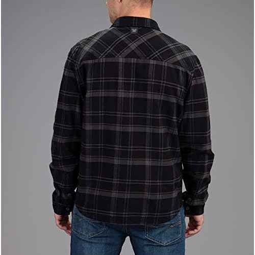 Vortex Men's Timber Rush Flannel Shirts - Mechanical Stretch, Moisture Wicking, Underarm Gusset