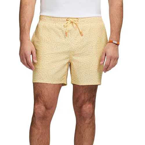 IZOD Men's Swim Trunks with Comfort Liner Saltwater Performance Upf50 Stretch Swimsuit 4" Inseam
