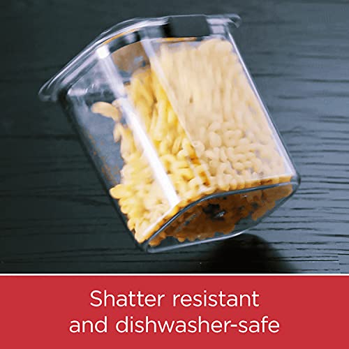 Rubbermaid Brilliance 16-Cup Airtight Food Storage Container with Lid Clear/Grey - optimal for pantry organization flour sugar and food storage - size: 16 Cup