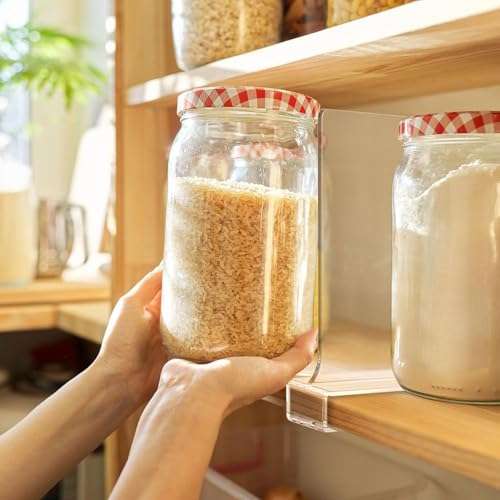 16 PCS Shelf Dividers for Closet Organization Acrylic Clear Closet Shelf Divider for Wooden Shelving Suitable for Wooden or Vertical Shelves Or Bedroom, Kitchen and Office - size: 16 pcs