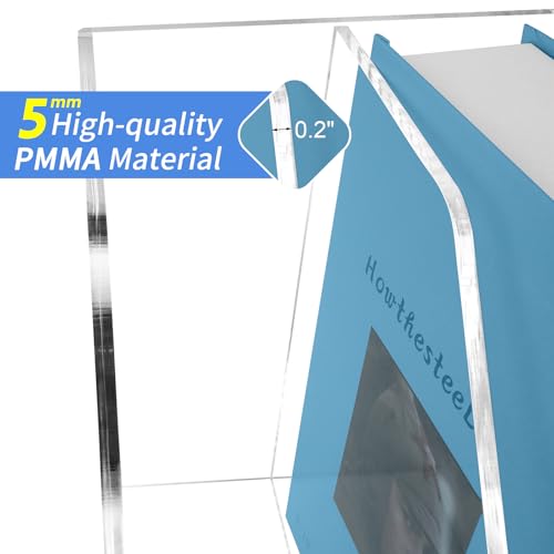 Acrylic Paper Tray Stackable Letter Organizers, Clear Paper Tray Desk Organizer, 3-Tier, Desk A4 File Holder for Office Document Desktop File Tray-2pack - style: Vertical-2Pack