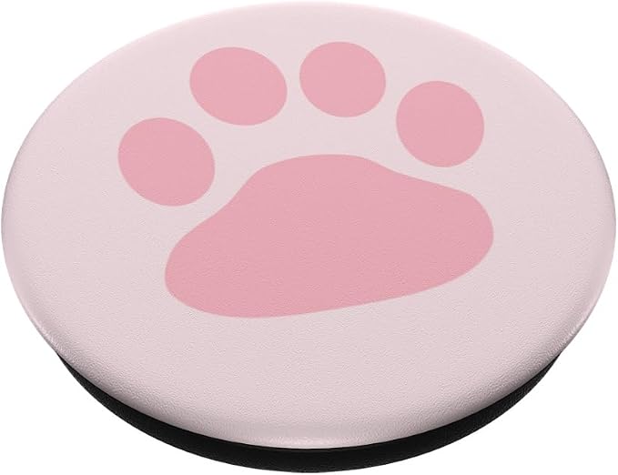 Pink Paw Print PopSockets Adhesive PopGrip