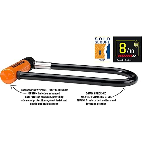Kryptonite Evolution Standard U-Lock, 4x9 inches, Black, 3.5 pounds