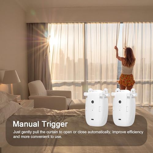 Automatic 3 in 1 Home Electric Smart Curtain Opener With Remote Controller for Opening and Closing (2pcs)