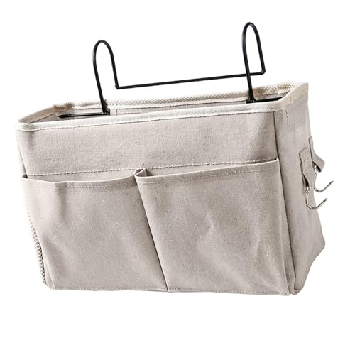Bedside Caddy, Hanging Storage Organizer Bed Organizer Hanging Pocket Side of Bed Storage Pouch Dorm Bed Storage for Books Mobile Phones (-3117230063811)