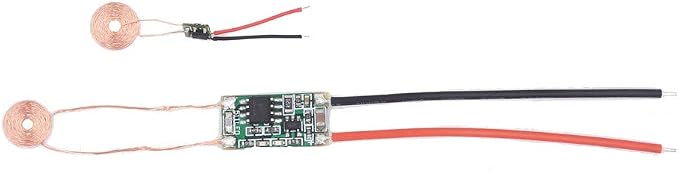 Taidacent Wireless Charging Module Kit 4.2V 80mA Output 5V Input Fast Wireless Charger Board TX RX Coil Indicator
