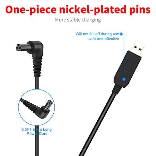 MEROM Charger Cord for Black and Decker LI3100 BDCS40G BDCS20C GSL35 Cordless Screwdriver Replacement Power Cable