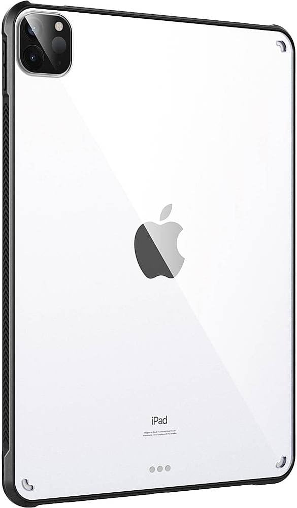 SaharaCase Hard Shell Case for Apple iPad Pro 11 (3rd Generation 2021 &amp 4th Generation 2022) [Shockproof Bumper] Rugged Protection Antislip Cover (Clear Black)