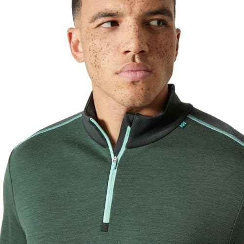 Helly-Hansen LIFA Merino Midweight Half-Zip Base Layer for Men - Performance Wicking Interior