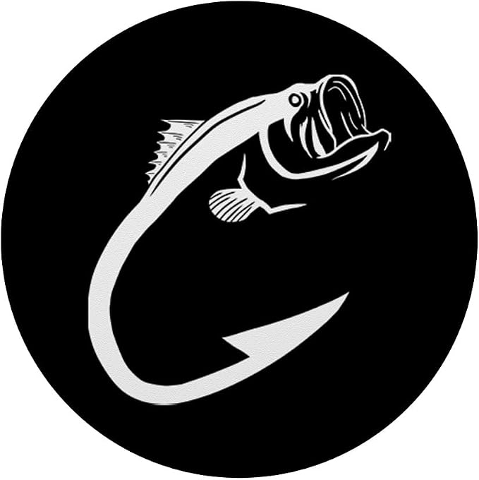 Fish Hook Cool Fishing Lover Angling Dad Fisherman Gift PopSockets Adhesive PopGrip