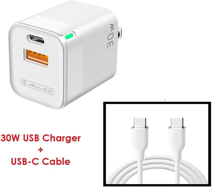 30W Fast USB PD Home Wall Charger w/ 5FT USB-C Cable Cord for Garmin DriveSmart 66 76 86