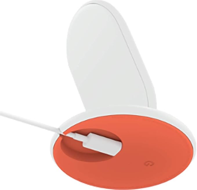 Google Stand Wireless Charger Qi-Certified, Fast Charging iPhone 12 Pro, 12 Pro Max, 12 mini, 12, iPhone 11 Pro, 11 Pro Max, 11, iPhone SE (2nd Generation)- Retail Packaging (White)