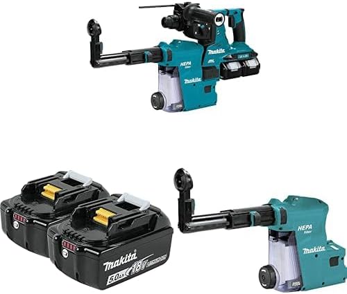 Makita XRH10PTW 18VX2LXT 1-1/8" RotoHam Kit w/DustExtractor, AFT