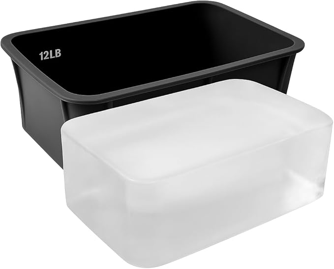 12LB Large Ice Block Mold for Cold Plunge & Ice Bath, large silicone molds